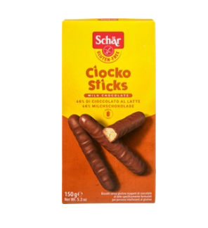 Chocolade Sticks glutenvrij van Dr. Schär, 6 x 150 g NIET BIO