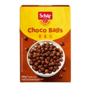 Glutenvrije choco balls van Dr. Schär, 5 x 250 g GEEN BIO