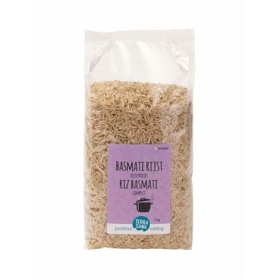 Basmati rijst bruin van TerraSana, 6 x 1 kg