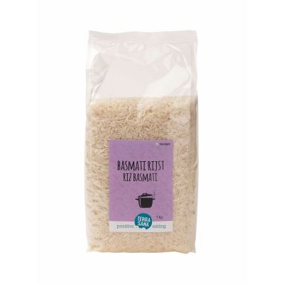 Basmati rijst wit van TerraSana, 6 x 1 kg