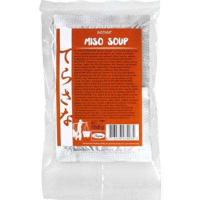 Instant miso soep van TerraSana, 12 x 10 stk GEEN BIO
