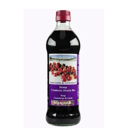 Cranberry zwarte bessensiroop van Terschellinger, 6 x 500 ml