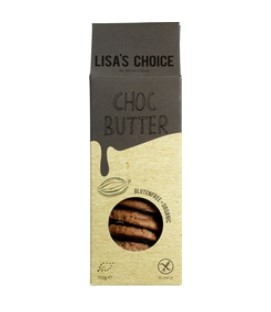 Choc butter cookie van Lisa`s choice, 6 x 100 g