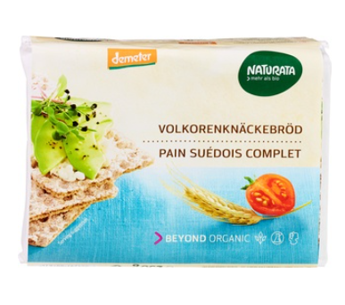 Knäckebröd volkoren rogge van Naturata, 12 x 250 g