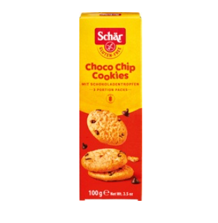 Choco chip cookies van Dr. Schär, 6 x 100 g GEEN BIO