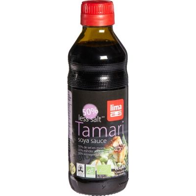 Tamari 50% minder zout van Lima, 6 x 250 ml