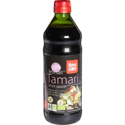 Tamari 50% minder zout van Lima, 6 x 500 ml