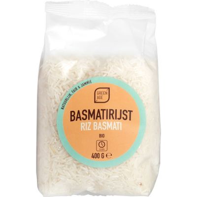 Basmati Rijst wit van GreenAge, 6 x 400 g