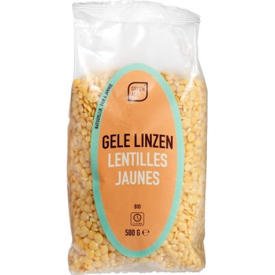 Gele linzen van GreenAge, 6 x 500 g