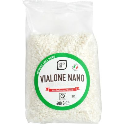 Risottorijst Vialone nano van GreenAge, 6 x 400 g