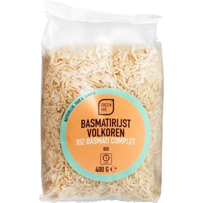 Basmati Rijst Volkoren van GreenAge, 6 x 400 g