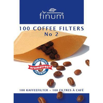 Koffie filters no.2 van Finum, 10 x 100 stk