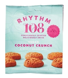 Kokos cookie van Rhythm 108, 8 x 135 g