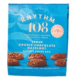 Dubbele Choco Biscuit van Rhythm 108, 8 x 135 g