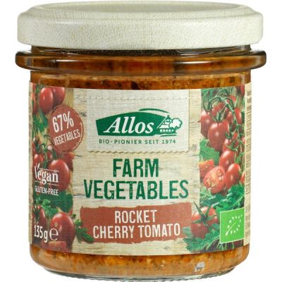 Farm Veg. Rucola kerstomaat van Allos, 6 x 135 g
