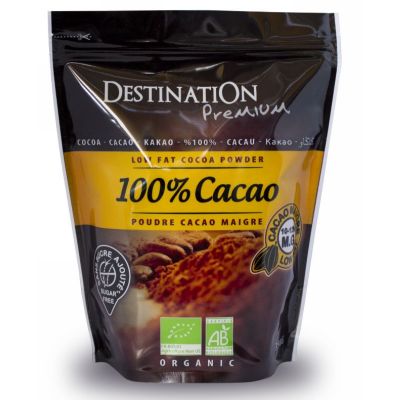 Cacaopoeder 100% van Destination, 12 x 250 g