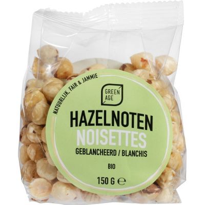 Hazelnoten geblancheerd van GreenAge, 8 x 150 g