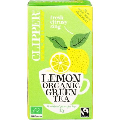 Lemon green tea van Clipper, 4 x 20 builtjes