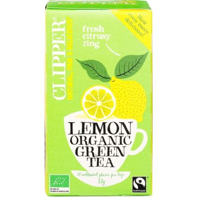 Lemon green tea van Clipper, 4 x 20 builtjes Lemon green tea van Clipper, 4 x 20 builtjes