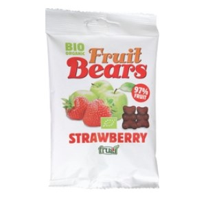 Aardbei beertjes van Frugi, 7 x 50 g