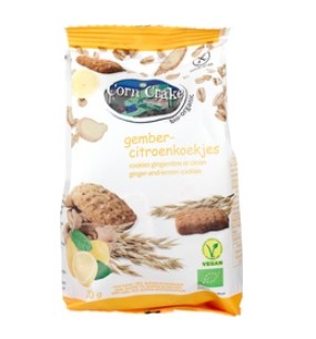 Gember-Citroenkoekjes van Corn Crake Organic, 6 x 150 g