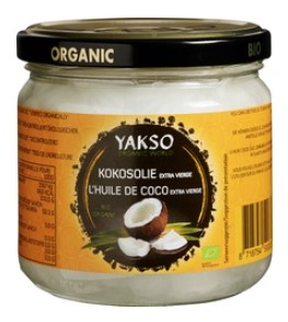 Kokosolie extra vierge van Yakso, 6 x 320 ml