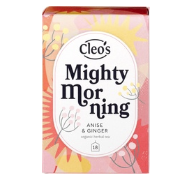 Kruidenthee: mighty morning van Cleo`s, 5 x 18 builtjes
