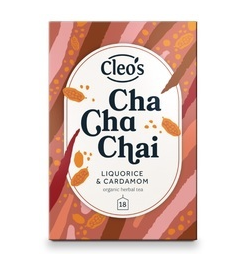 Kruidenthee: cha cha chai van Cleo`s, 5 x 18 builtjes