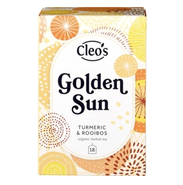 Kruidenthee: golden sun van Cleo`s, 5 x 18 builtjes