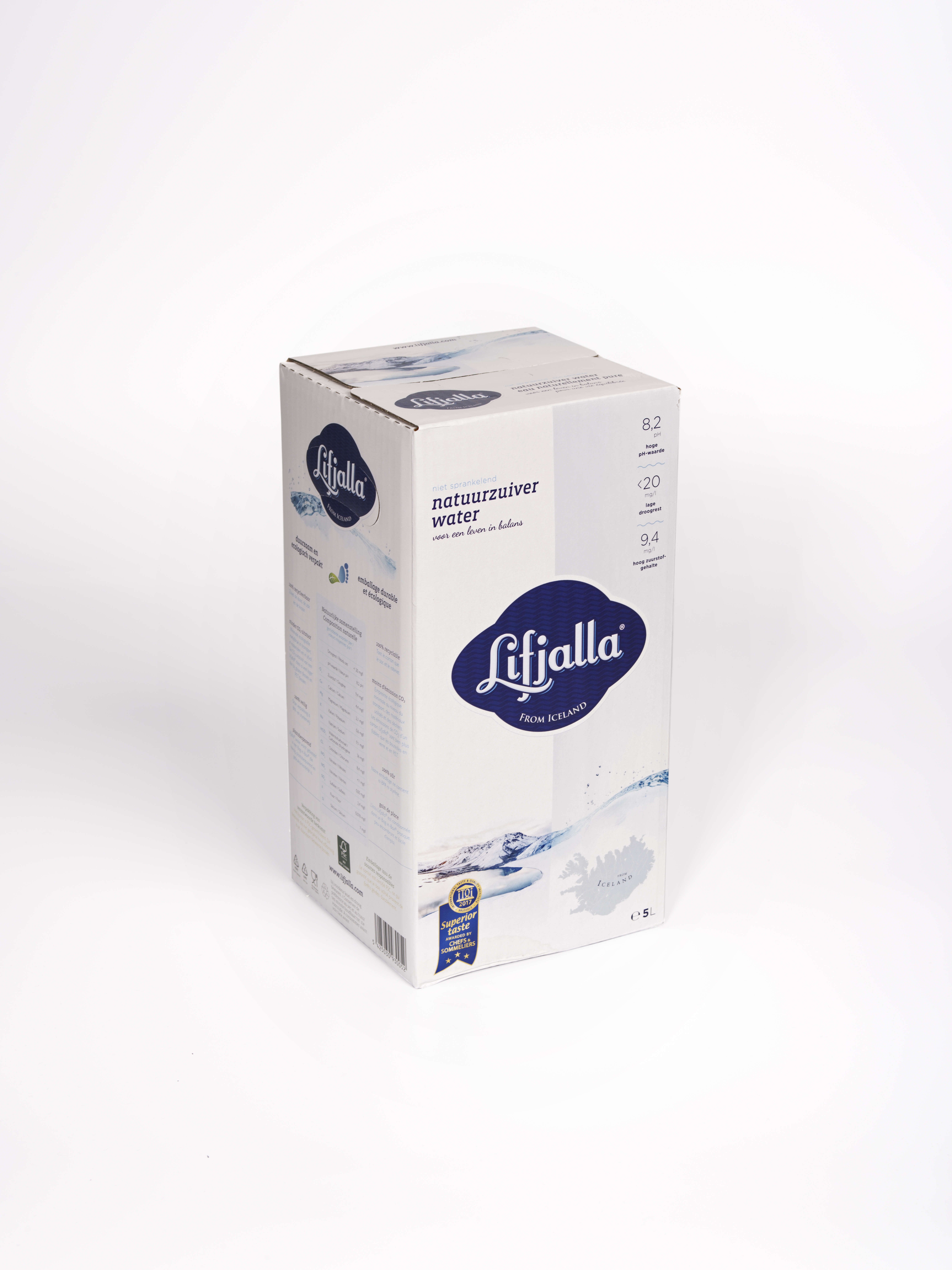Zuiver water uit IJsland van Lifjalla, 1 x 5 l