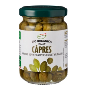 Kappertjes in azijn van Biorganica Nuova, 6 x 140 g