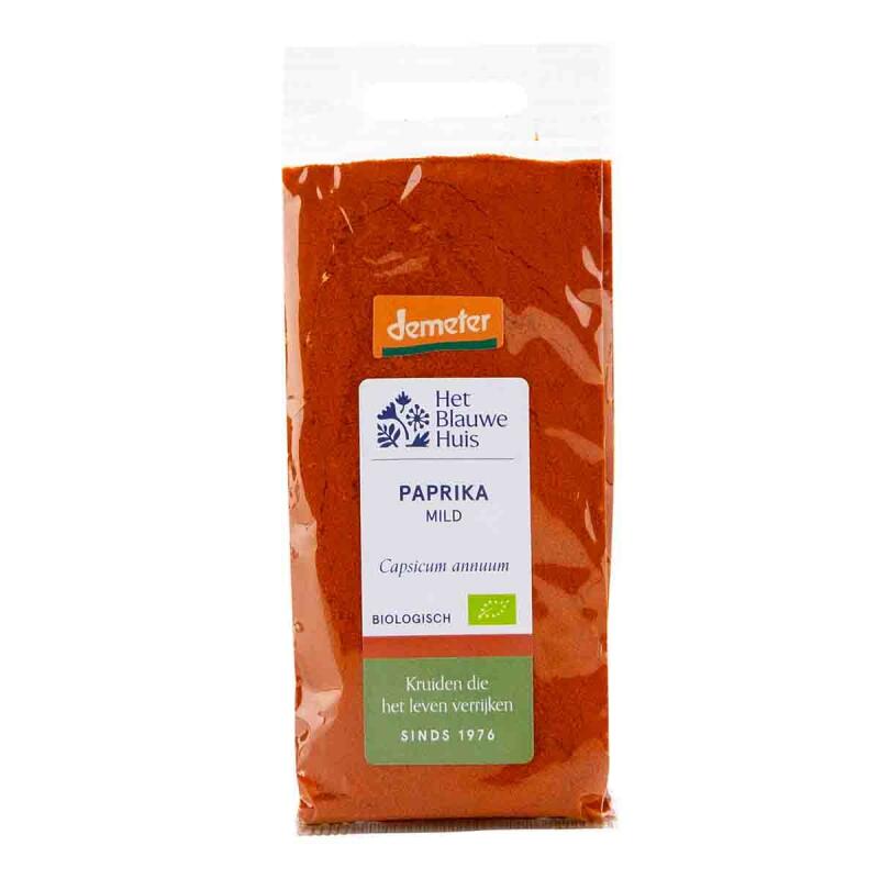 Paprika poeder mild van Het Blauwe Huis, 5 x 30 g