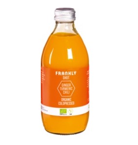 Ginger Turmeric Chili Shot van Frankly, 12 x 330 ml Ginger Turmeric Chili Shot van Frankly, 12 x 330 ml