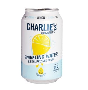 Sparkling water lemon van Charlie`s, 12 x 330 ml