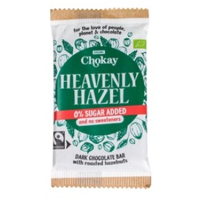 Pure chocoladereep heavenly hazel van Chokay, 15 x 70 g