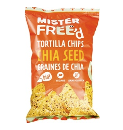 Chia Seeds Tortilla Chips van Mister Free`d, 12 x 135 g