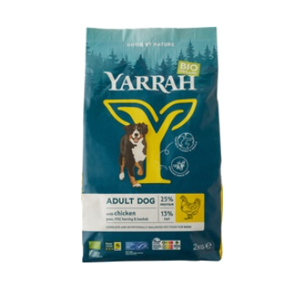 Hondenbrokken kip van Yarrah, 4 x 2 kg
