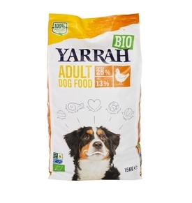 Hondenbrokken kip van Yarrah, 1 x 15 kg