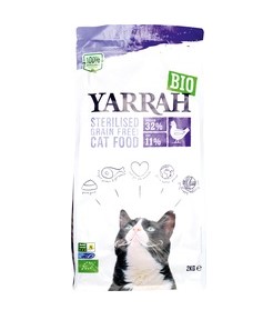 Kattenbrokken graanvrij van Yarrah, 4 x 2 kg