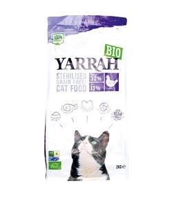 Kattenbrokken graanvrij van Yarrah, 4 x 2 kg Kattenbrokken graanvrij van Yarrah, 4 x 2 kg