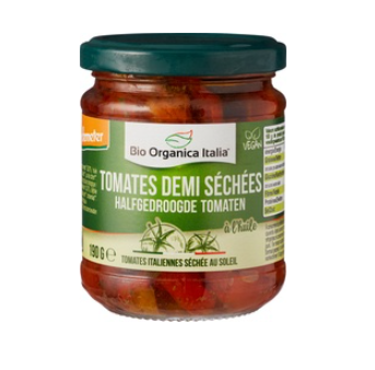 Halfgedroogde tomaten in olie van Biorganica Nuova, 5x 190 g