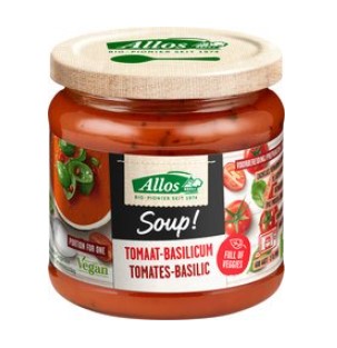 Tomaat-Basilicumsoep van Allos, 6 x 350 ml