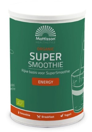Supersmoothie energy van Mattisson, 1 x 500 g