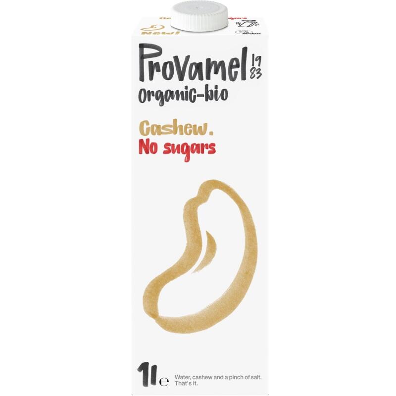 Cashew drink ongezoet van Provamel, 8 x 1 l