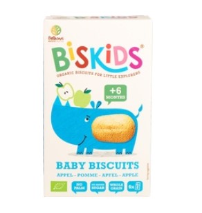 BISkids koek met appelconcentraat van Belkorn Biscuits, 6 x 150