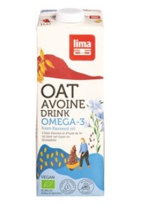 Haver drink Omega ongezoet van Lima, 8 x 1 l