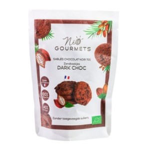 Zandkoekjes Dark Chocolate 70% van Neogourmets, 12 x 100 g