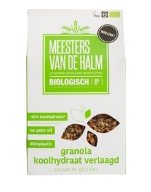Granola koolhydraat verlaagd van Meesters van de Halm, 6 x 350 g