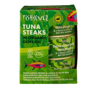 3-pack tonijnmoot met olijfolie van Fish 4 Ever, 6 x 3 stk