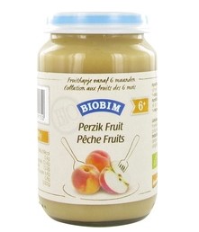 Perzik fruit 6+ maanden van Biobim, 6 x 190 g